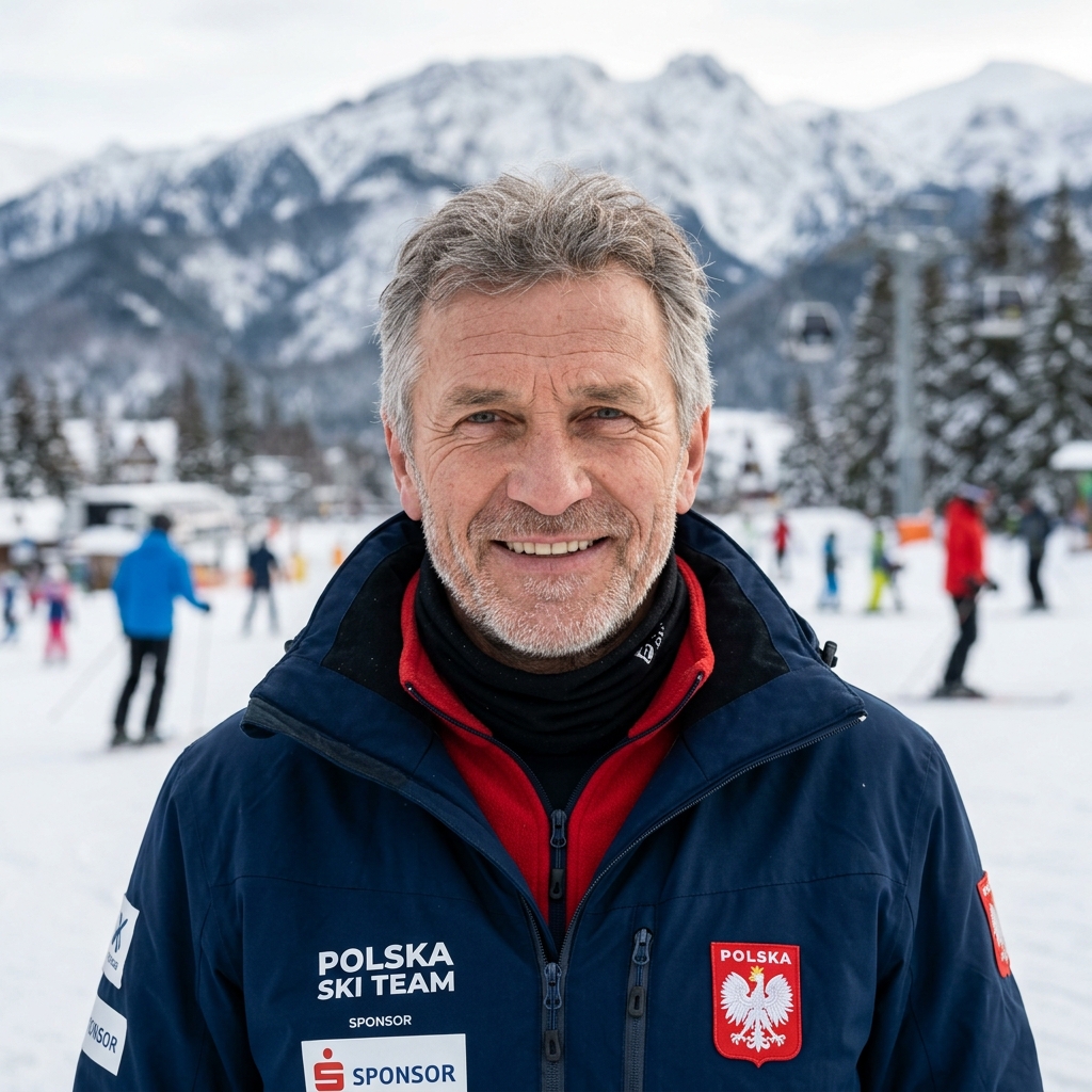 Portret Marka Wojtczaka, trenera narciarstwa alpejskiego